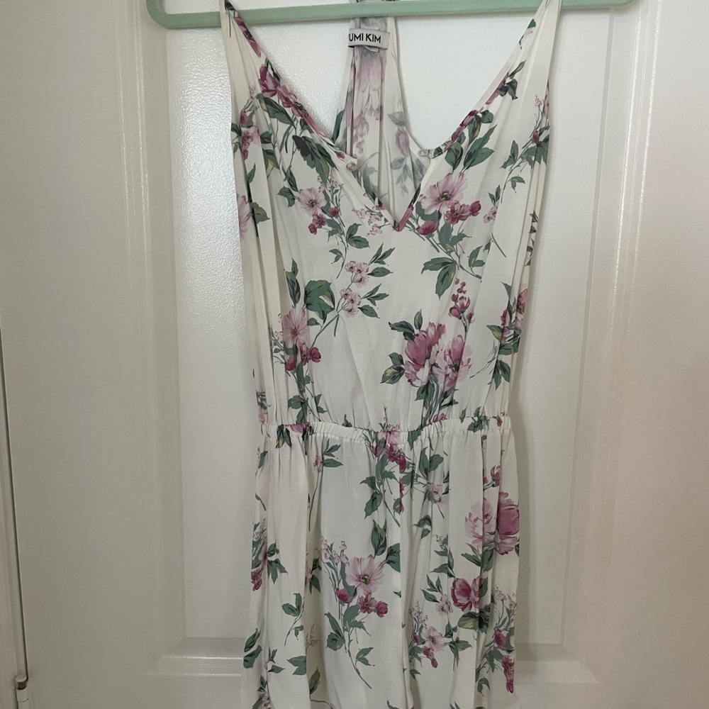 Floral White Dress